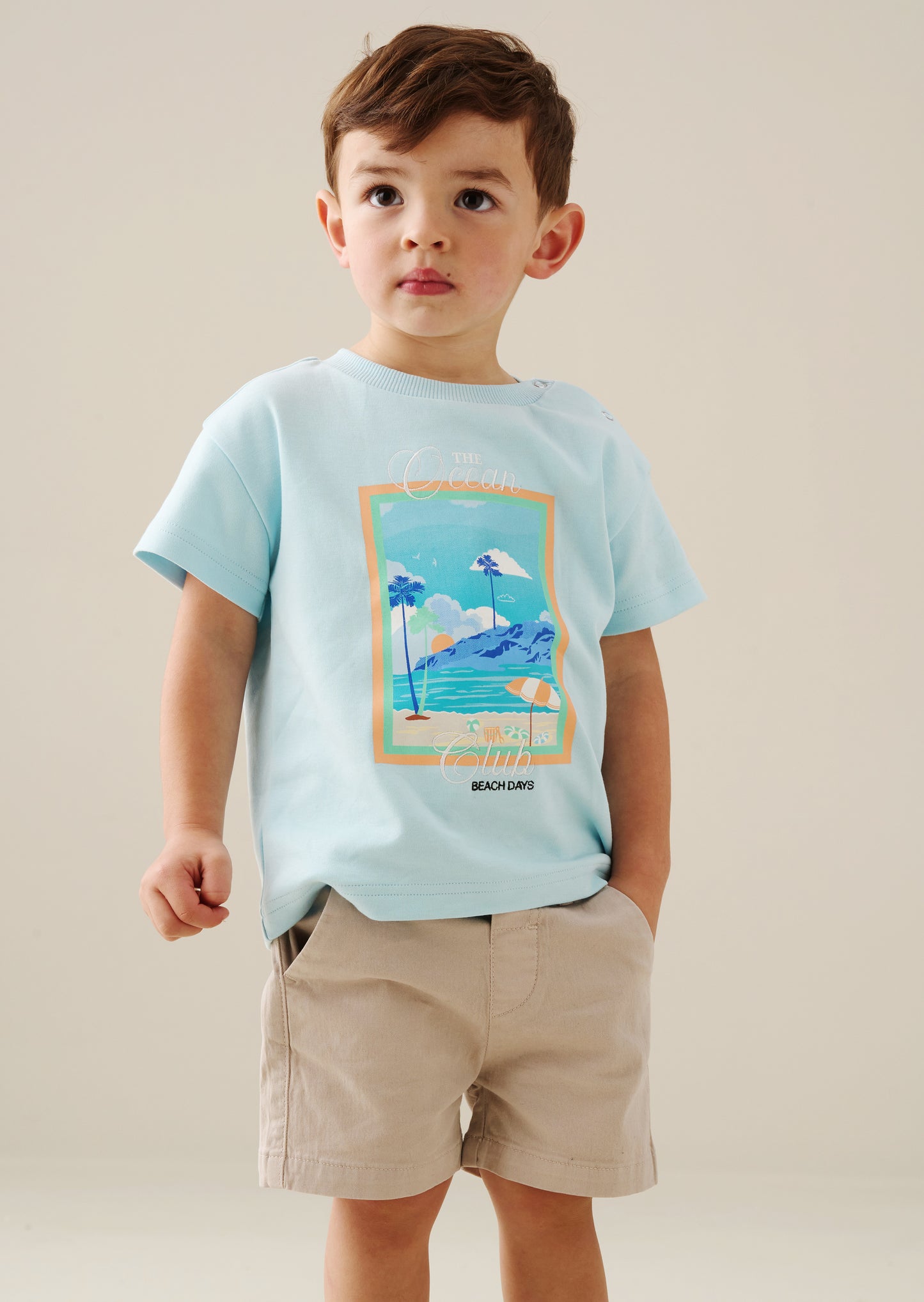 Mini Jay Printed Blue Tshirt