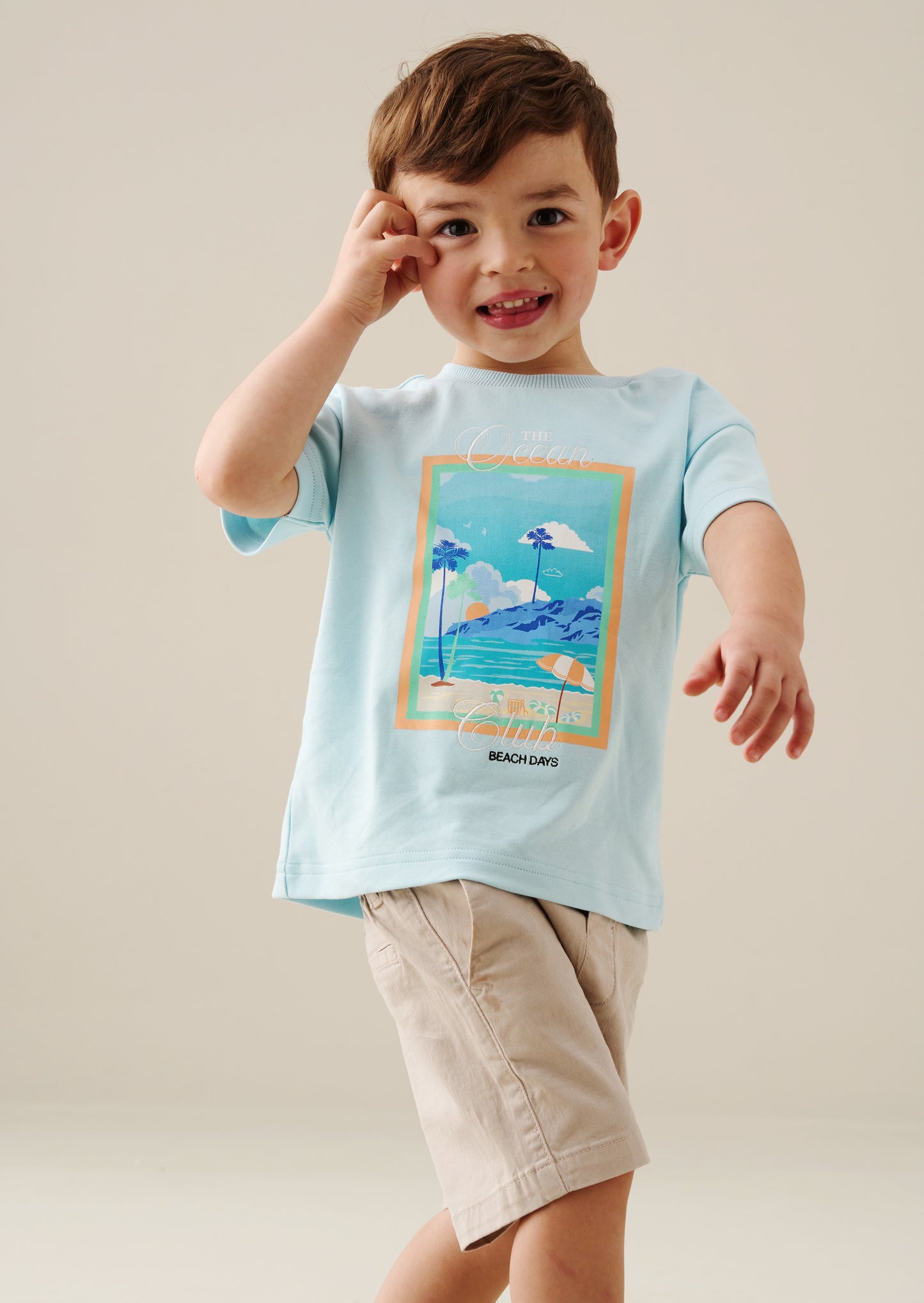 Mini Jay Printed Blue Tshirt