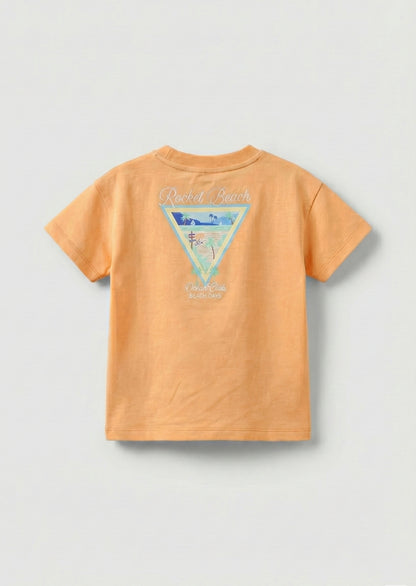 Mini Crew Printed Yellow T Shirt