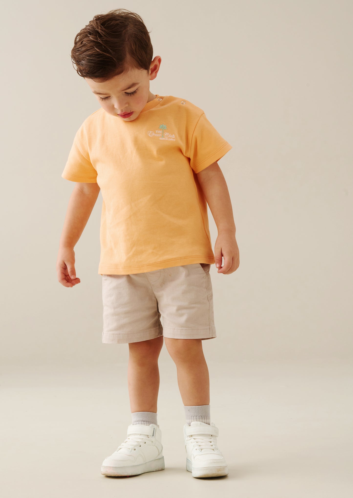Mini Crew Printed Yellow T Shirt