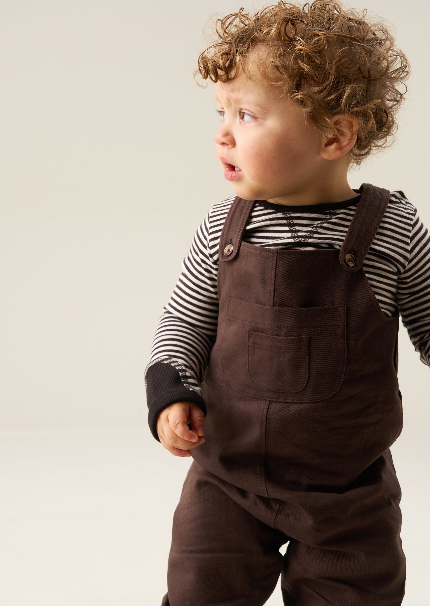 George Twill Dungaree Set