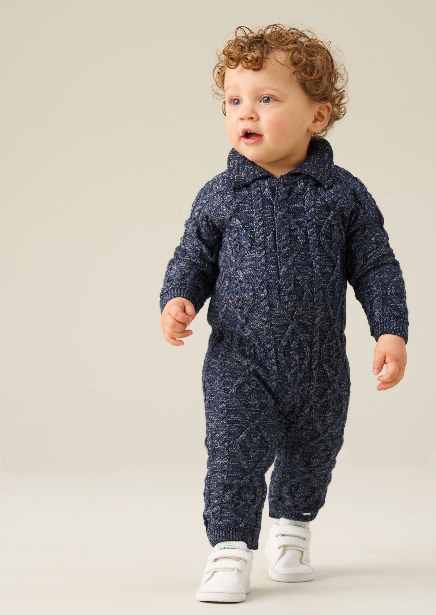 Theodore Cable Knit Romper