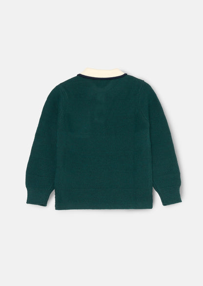 Landon Textured Knitted Polo