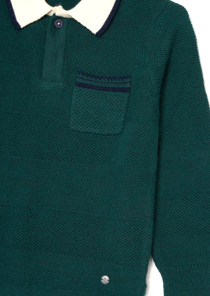 Landon Textured Knitted Polo