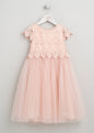 Lucy Lace Bodice Dress Blush
