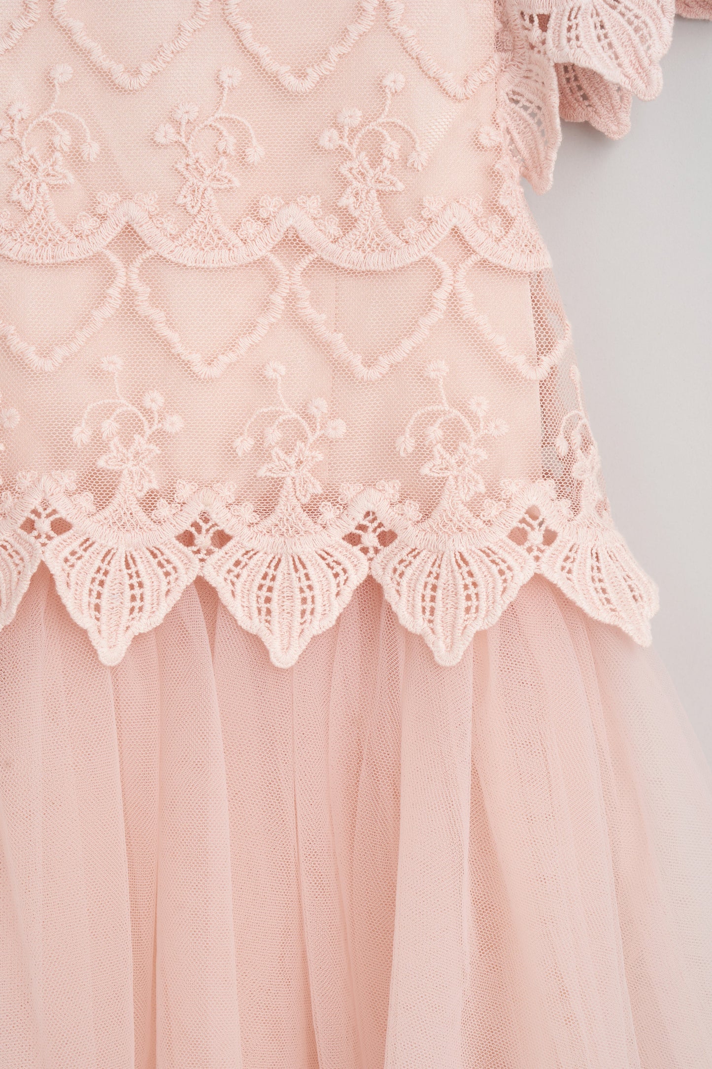 Lucy Lace Bodice Dress Blush