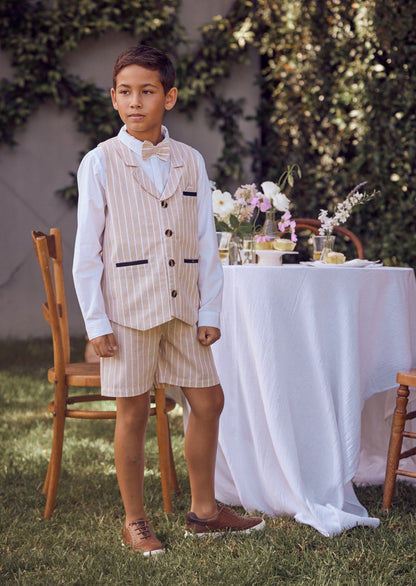 Clayton Linen Stripe Short