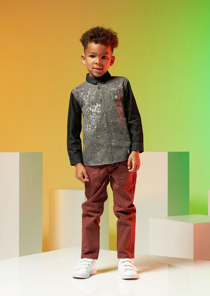 Hendrix Paint Splat Denim Shirt